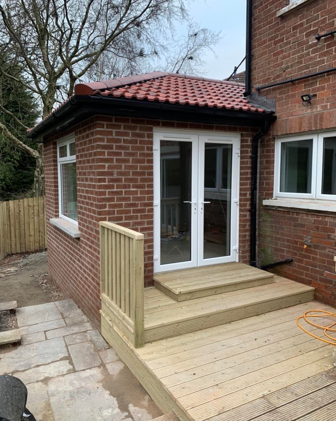 Sunroom/kitchen extension Maypole Construction